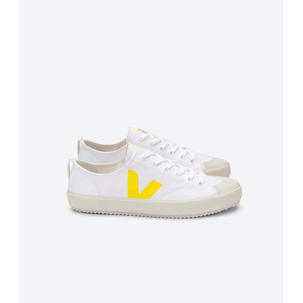 Veja NOVA CANVAS Schoenen Dames White/Yellow | BE 477RVD